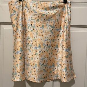 Princess Polly Cream Mini Slip Skirt Casual